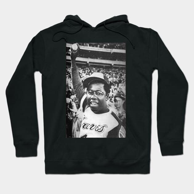 hank aaron Hoodie by Tamie